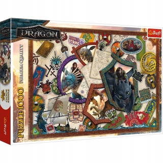 Puzzle Trefl premium Jak wytresować smoka 48x68,3 cm 1000 EL 10959