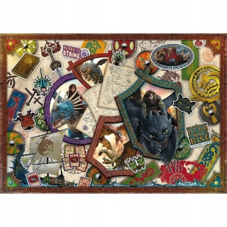 Puzzle Trefl premium Jak wytresować smoka 48x68,3 cm 1000 EL 10959