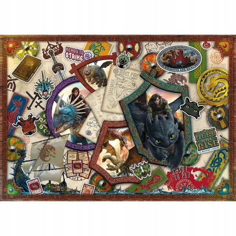 Puzzle Trefl premium Jak wytresować smoka 48x68,3 cm 1000 EL 10959