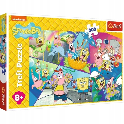 SPONGEBOB W BIKINI DOLNYM Puzzle Maxi 60X40 cm 300 EL TREFL 23038