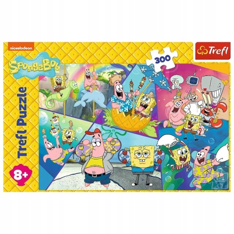 SPONGEBOB W BIKINI DOLNYM Puzzle Maxi 60X40 cm 300 EL TREFL 23038