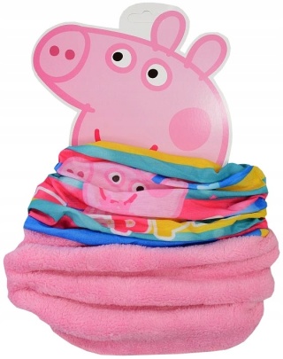 ŚWINKA PEPPA PIG komin szalik opaska polar