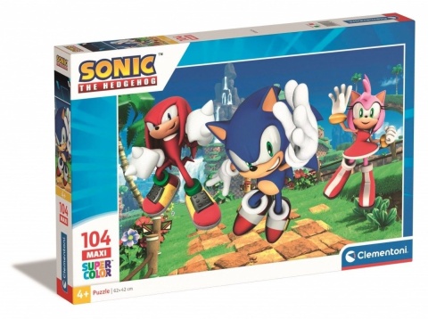 Sonic Puzzle Maxi 62x42 cm 104 EL Clementoni 25764