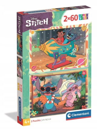 Stitch Andzia Angel Stich Puzzle Clementoni 2 X 60 2x60 EL 24822