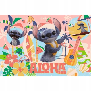 Stitch i przyjaciele w akcji filmowa wersja Stich Puzzle Trefl 100 EL 16495