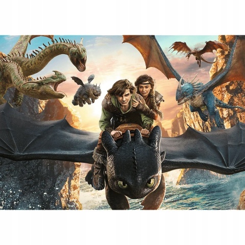 Szczerbatek i przyjaciele Jak wytresować smoka Puzzle TREFL 200 EL 13348