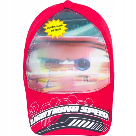 Czapka z daszkiem AUTA ZYGZAK nadruk soczewkowy 52
