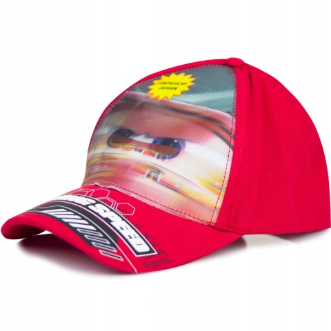 Czapka z daszkiem AUTA ZYGZAK nadruk soczewkowy 52