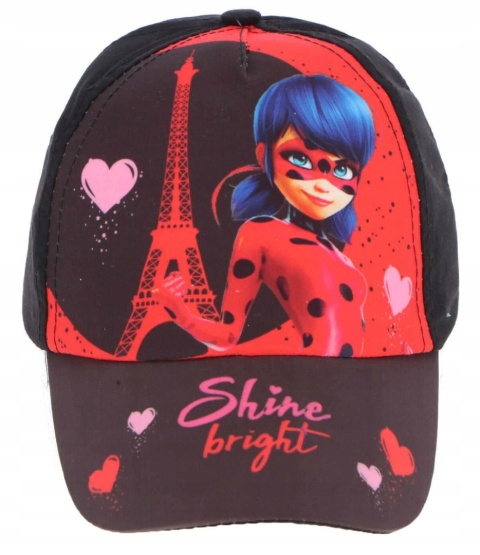 Czapka z daszkiem BIEDRONKA I CZARNY KOT 52