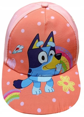 Czapka z daszkiem Blue tęcza Bingo i Bluey letnia 52