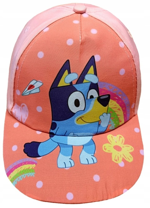 Czapka z daszkiem Blue tęcza Bingo i Bluey letnia 52 Czapka z daszkiem Blue tęcza Bingo i Bluey letnia 52