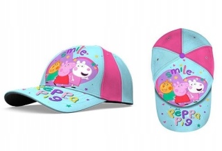 Czapka z daszkiem bawełniana ŚWINKA PEPPA PIG 54