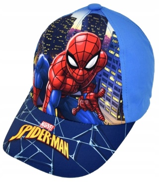 Czapka z daszkiem bejsbolówka SPIDERMAN nocą niebieska MARVEL 52