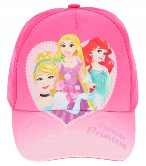 Czapka z daszkiem księżniczki Kopciuszek Ariel 52