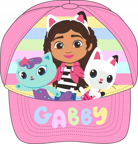 Czapka z daszkiem letnia KOCI DOMEK GABI tęczowa 52 Czapka z daszkiem letnia KOCI DOMEK GABI tęczowa 52