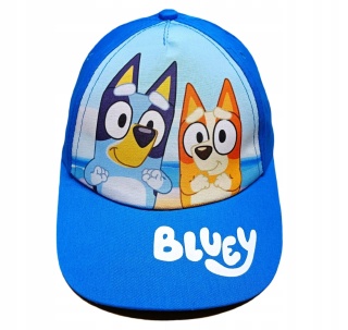 Czapka z daszkiem pieski Blue Bingo i Bluey letnia niebieska 52