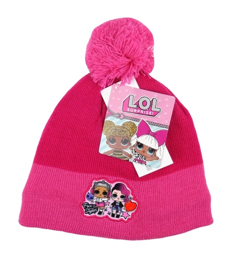 LOL SURPRISE czapka ocieplana zimowa pompon r 54