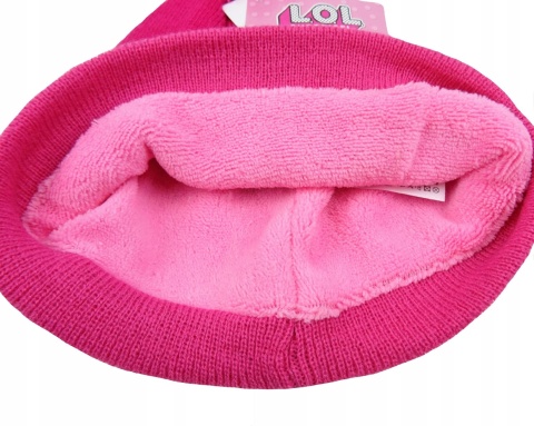LOL SURPRISE czapka ocieplana zimowa pompon r 54