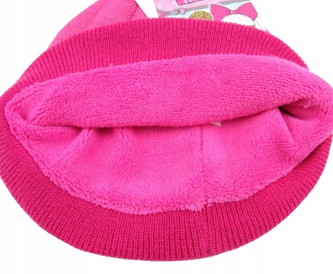 LOL SURPRISE laleczki czapka ocieplana polarem zimowa pompon r 54