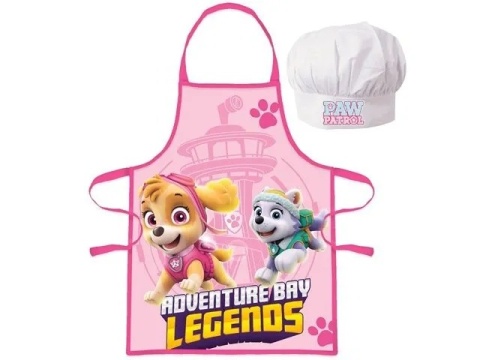 PSI PATROL SKYE fartuch fartuszek dziecięcy czapka kucharska