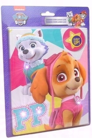 Pamiętnik PSI PATROL ze światełkami LED SKYE