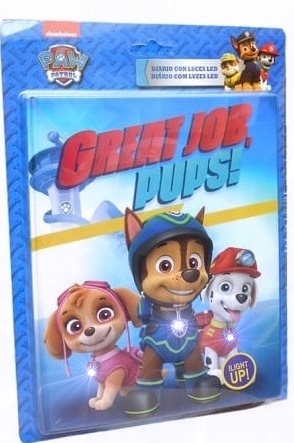 Pamiętnik notatnik PSI PATROL ze światełkami LED