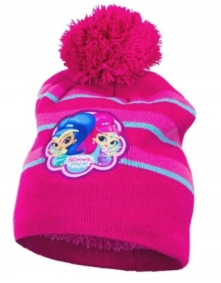 SHIMMER I SHINE czapka ocieplana pompon r 54