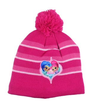 SHIMMER I SHINE czapka zimowa ocieplana pompon r 54