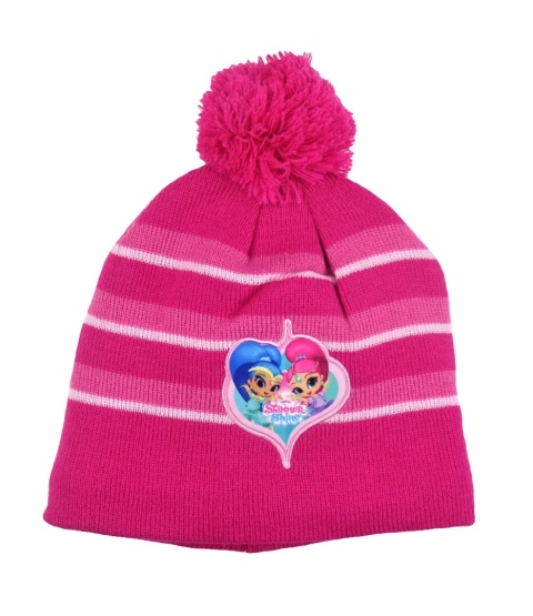 SHIMMER I SHINE czapka zimowa ocieplana pompon r 54