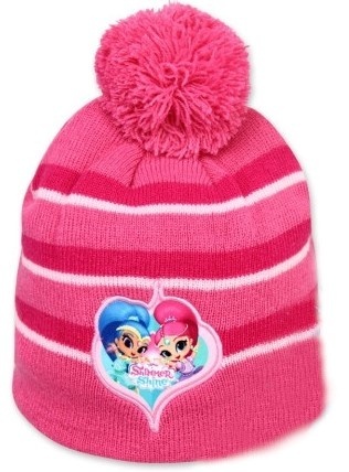 SHIMMER I SHINE czapka zimowa ocieplana pompon r 54