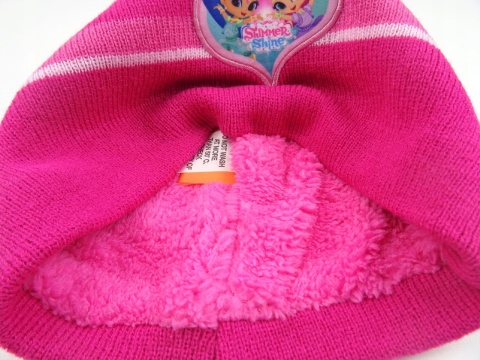 SHIMMER I SHINE czapka zimowa ocieplana pompon r 54