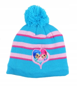 SHIMMER I SHINE czapka zimowa ocieplana pompon r 54