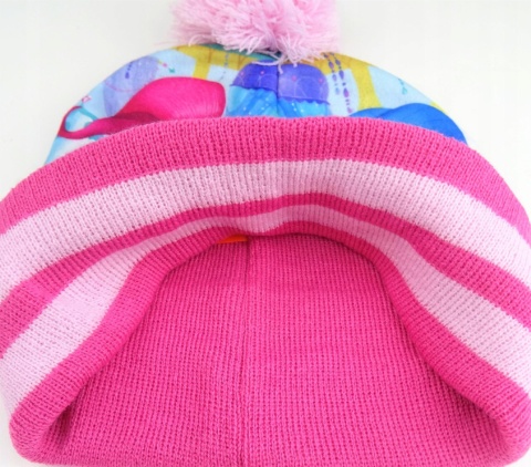 SHIMMER I SHINE dżiny czapka zimowa ocieplana + rękawiczki 52-54