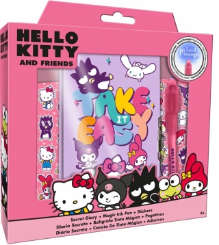 Hello Kitty Kuromi My melody sekretny pamiętnik naklejki długopis UV