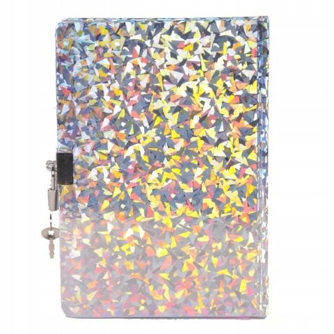 Notatnik Stich pamiętnik sekretny z kłódką holograficzny STITCH Sticz A5