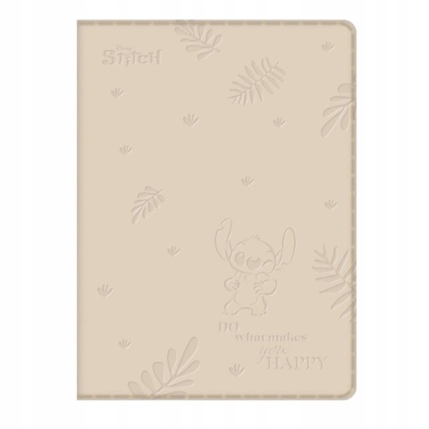 Notatnik Stich pamiętnik tłoczony wzór KREMOWY 80 k B6 LILO I STITCH