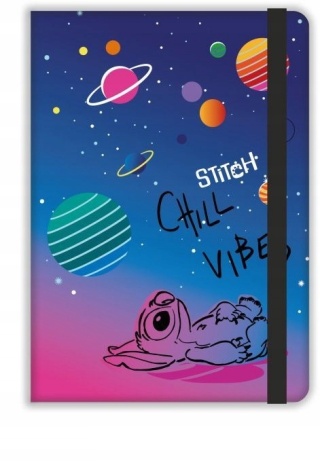 Notatnik Stich pamiętnik z gumką kosmos A5 LILO I STITCH