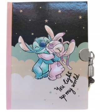 Notatnik notes pamiętnik z kłódką 62 k Lilo i Stitch Angel Stich
