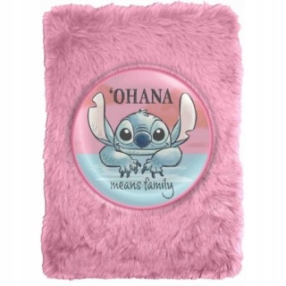 Notatnik pamiętnik Stich puchaty + długopis 6-kolorowy LILO I STITCH