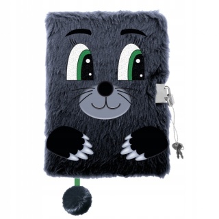 Notatnik pamiętnik kudłacz z kłódką KRECIK