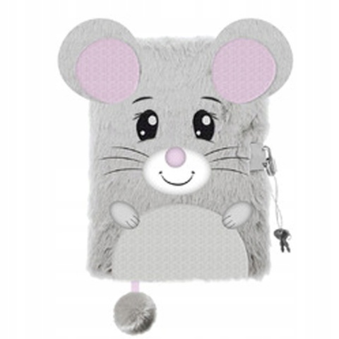 Notatnik pamiętnik kudłacz z kłódką MYSZKA MYSZ