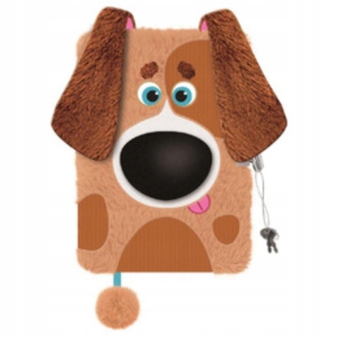 Notatnik pamiętnik kudłacz z kłódką Pies piesek