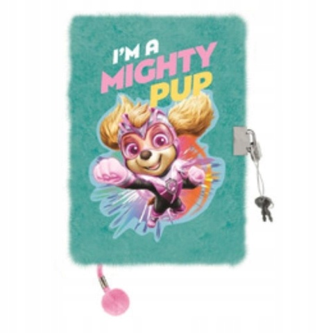 Notatnik pamiętnik kudłacz z kłódką Psi Patrol Film Kosmopieski Skye