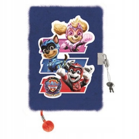 Notatnik pamiętnik kudłacz z kłódką Psi Patrol Film Kosmopieski