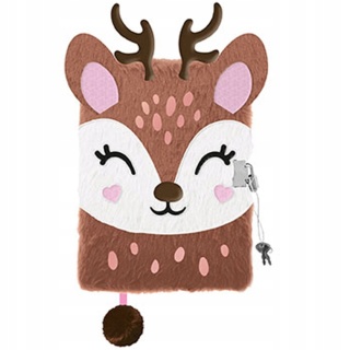 Notatnik pamiętnik kudłacz z kłódką SARENKA JELEŃ