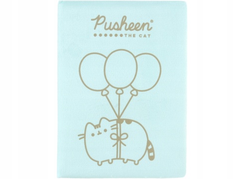 Notatnik pamiętnik pluszowy kredki flamastry długopis kot Pusheen