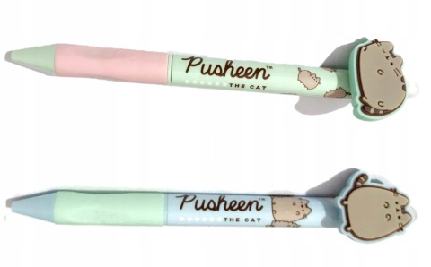 Notatnik pamiętnik pluszowy kredki flamastry długopis kot Pusheen