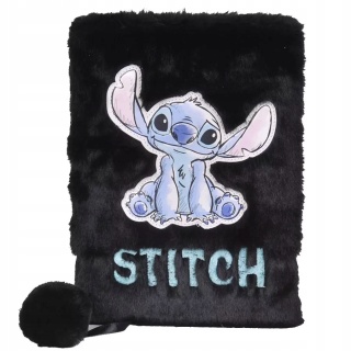 Notatnik pamiętnik sekretny puchaty Stich kudłacz z kłódką Sticz STITCH
