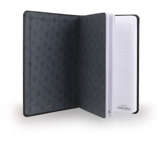 Notatnik pamiętnik z gumką 80k A5 Star Wars Mandalorian czarny