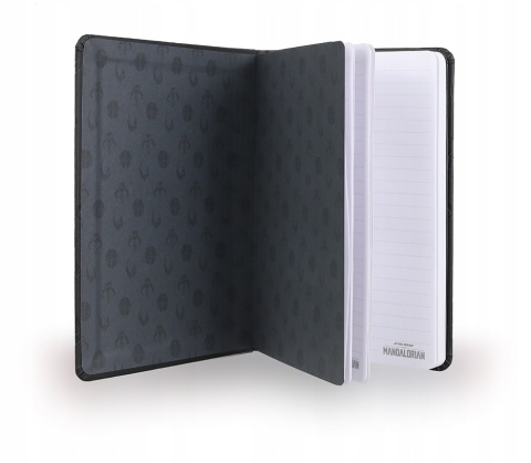 Notatnik pamiętnik z gumką 80k A5 Star Wars Mandalorian czarny